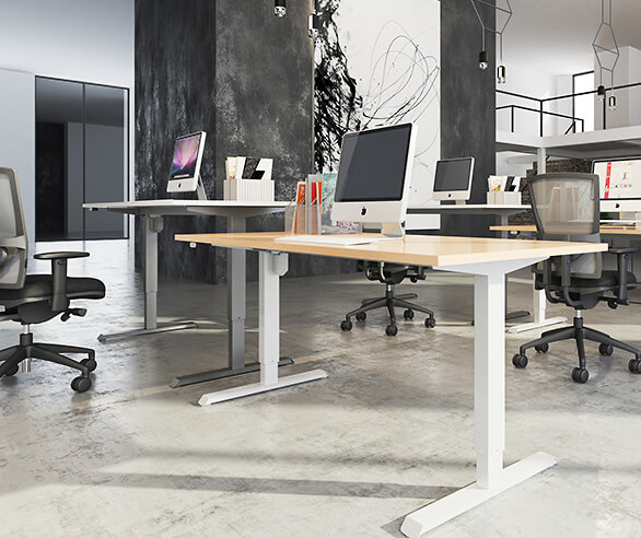 Back Centre Office Chairs Desks Adjustable Electric Desks