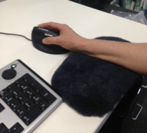 Blyss Rest Sheepskin Mouse Wristrest