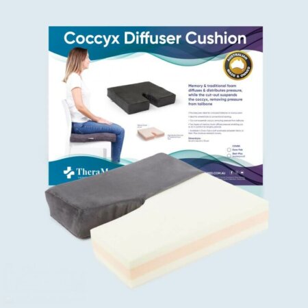 Diffuser Coccyx Cushion - Memory Foam Seat Support