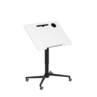 HA folding table-tilt 40 degree - Black - White - half height
