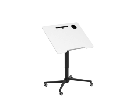 HA folding table-tilt 40 degree - Black - White - half height